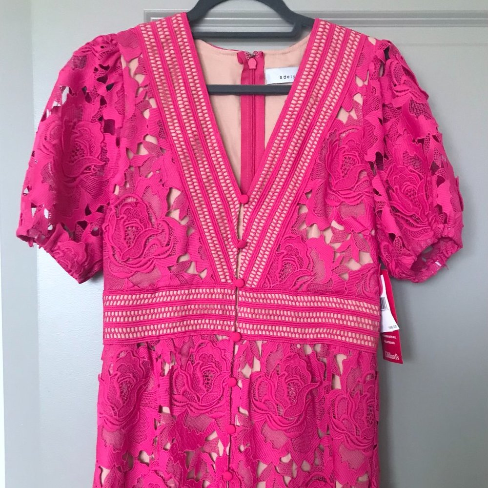 Adelyn Rae fuschia lace dress NEVER WORN tags still on - Size M